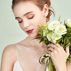 12шт 2 цвета латунные микропаве прозрачные кубические циркониевые подвески&nbsp;KK-DC0003-34