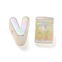 Непрозрачные радужные переливающиеся акриловые бусины&nbsp;OACR-P010-23B