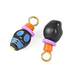Anhänger aus undurchsichtigem Acryl und handgefertigtem Polymerclay&nbsp;PALLOY-JF05968-01