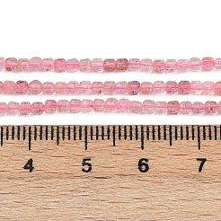 Natürlichen Erdbeere Quarzperlen Stränge&nbsp;LS-G-RM2025-C32-A