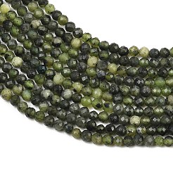 Natürliche kanadische Jade Perlen Stränge&nbsp;G-C281-A01-3mm
