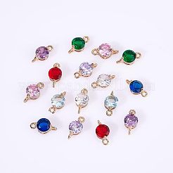 Позолоченные латунные соединители с цирконием&nbsp;KK-NB0002-13G