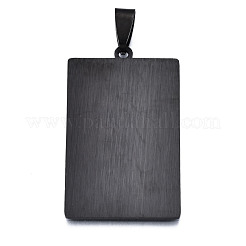 ステンレスペンダント201個  レーザー彫刻模様  タロットカードペンダント  ガンメタ色  星xvii  40x24x1mm  穴：8x4mm&nbsp;STAS-S105-LA461-8