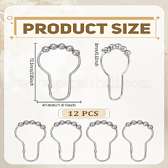 12шт железные кольца для занавески для душа для ванной комнаты&nbsp;FIND-LP0006-10
