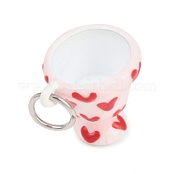 Pendentifs en acier inoxydable 304 émaillés&nbsp;STAS-L312-04P-02