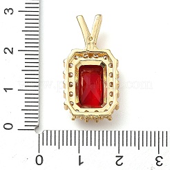 Стеклянные подвески из латуни с покрытием стойки KK-D535-02G