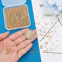 1000 pièce de perles solides en laiton&nbsp;KK-PH0015-03A