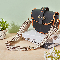 Регулируемый ремешок для сумки из хлопка с узором в виде ромбов FIND-WH0092-46