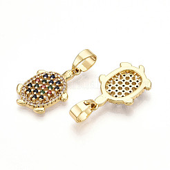 Латунные микро проложить кубического циркония подвески&nbsp;KK-N257-02G