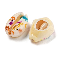 Bedruckte natürliche Muschelperlen&nbsp;BSHE-G037-01B