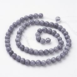 Естественно Mashan нефрита круглые бусины нити&nbsp;G-D263-6mm-XS29