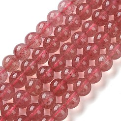 Природного кварца клубники нитей бисера&nbsp;G-C268-B04-02