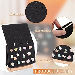 1 шт. подставка для перекидного календаря из сплава с деревянной основой&nbsp;DIY-BC0013-90B