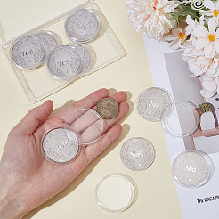 10 шт. монета из сплава с ответом «да» и «нет»&nbsp;AJEW-ME0001-36P