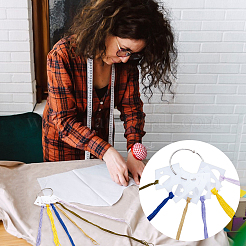 50 шт. квадратный акриловый органайзер для ниток для вышивки DIY-OC0012-63