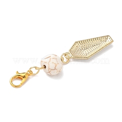 4 шт. подвеска в виде ракушки из синтетической бирюзы&nbsp;HJEW-JM04091