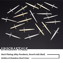 32шт 2 цвета подвески из сплава с покрытием стойки FIND-UN0001-79