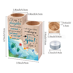 Деревянный подсвечник&nbsp;AJEW-WH0268-004