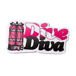 Набор бумажных наклеек на тему погружения с мультфильмом DIY-M031-50