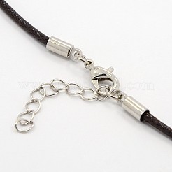 Вощеный шнур ожерелье материалы MAK-F003-07