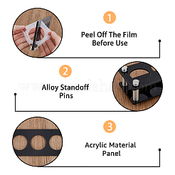 Акриловый держатель для бокалов с 6 отверстием ODIS-WH0019-12A