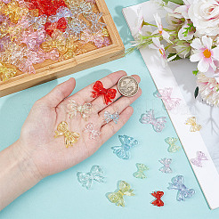 160шт 16 стиля прозрачные акриловые бусины&nbsp;TACR-GO0001-04