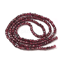 Гранат природный бисер нитей&nbsp;LS-G-RM241221-K26