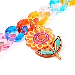 Акриловая цепочка для телефона с цепочкой HJEW-JM00504-03