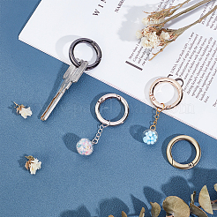 8 шт. 4-цветные застежки-пружинки из сплава FIND-PH0002-45