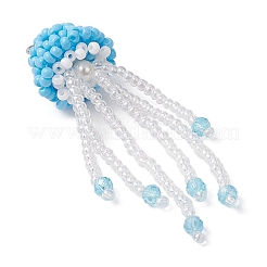 Подвески из стеклянных бусин в виде медуз&nbsp;PALLOY-MZ00660-04