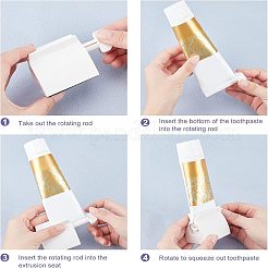 4шт 4-х стилистический пластиковый выдавливатель зубной пасты&nbsp;AJEW-FH0001-73