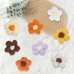 48 Stück 8 Farben handgewebte Baumwollornament-Accessoires&nbsp;DIY-CY0002-57B