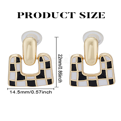 1 пара серег-гвоздиков с эмалевым покрытием из сплава&nbsp;EJEW-LP0001-77B