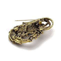 Сплав горный хрусталь брошь&nbsp;LS-JEWB-K027-04A-AG