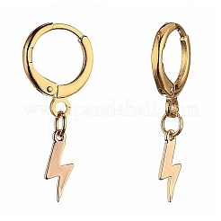 Латунные английском замке Серьги-кольца&nbsp;X-EJEW-JE04208-03