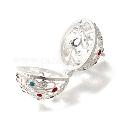 Стойка гальванопокрытие латунная эмаль бусины клетка подвески KK-M313-11S-02