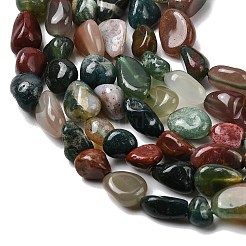 Природного индийского агата бисер нитей&nbsp;G-P601-A09-02