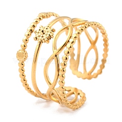 Ионное покрытие (ip) кольца из нержавеющей стали 304 RJEW-L102-33G