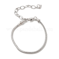 Браслеты из латуни в виде змеи для женщин&nbsp;BJEW-H639-08P