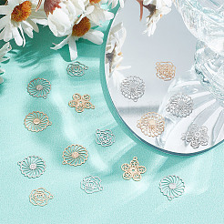 60 шт. 6 стиля долговечных латунных подвесок с покрытием&nbsp;KK-HY0003-72