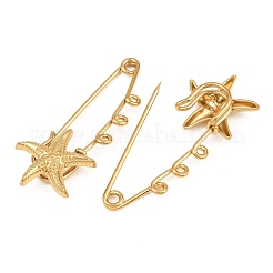Broches de acero inoxidable 304 con forma de estrella de mar&nbsp;SA-CBA098D-16C-G03
