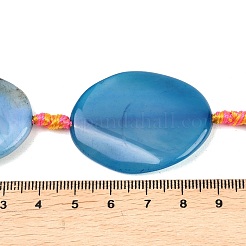 Натуральные полосатые агатовые бусы&nbsp;G-P605-L02-03