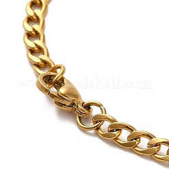 Colliers avec pendentif en forme de nœud irlandais en acier inoxydable 201&nbsp;NJEW-D066-01G