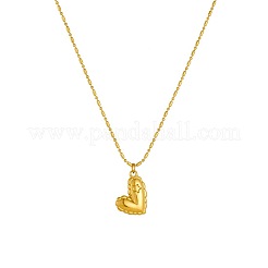 Collana con ciondolo a forma di cuore in acciaio inossidabile 304 per San Valentino&nbsp;WG5BB9A-01