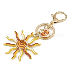 Legierungs-Emaille-Anhänger-Schlüsselanhänger&nbsp;LS-KEYC-Z007-02G