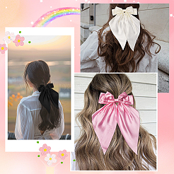 5 шт. 5-х цветные заколки-банты из полиэстера&nbsp;PHAR-SP0001-18B