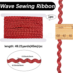 3 рулон полиэстеровой волнистой ленты для отделки бахромой&nbsp;OCOR-GF0004-46D