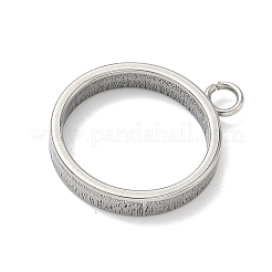 Ciondoli con castone aperto in acciaio inossidabile 304&nbsp;STAS-B126-06B-P