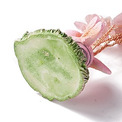 Натуральная стружка из розового кварца и украшения для пьедестала из смолы&nbsp;DJEW-A001-03D