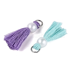 Decorazioni con pendente in nappa in cotone polycotton (poliestere)&nbsp;FIND-T052-13